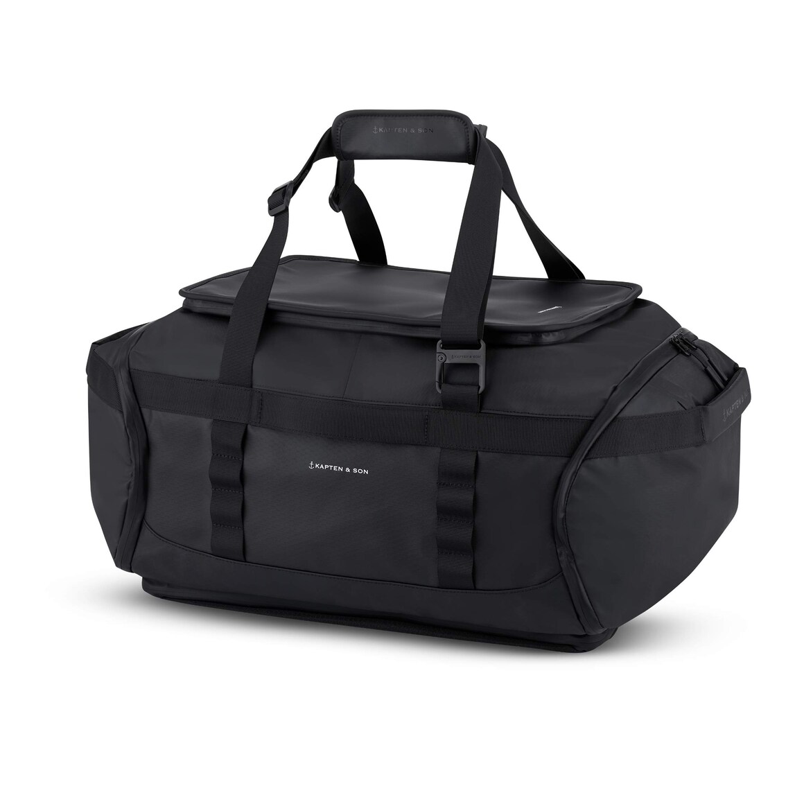 Kpten & Son Lisbon Duffle Backpack All Black